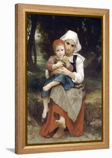 Breton Brother and Sister-William Adolphe Bouguereau-Framed Stretched Canvas