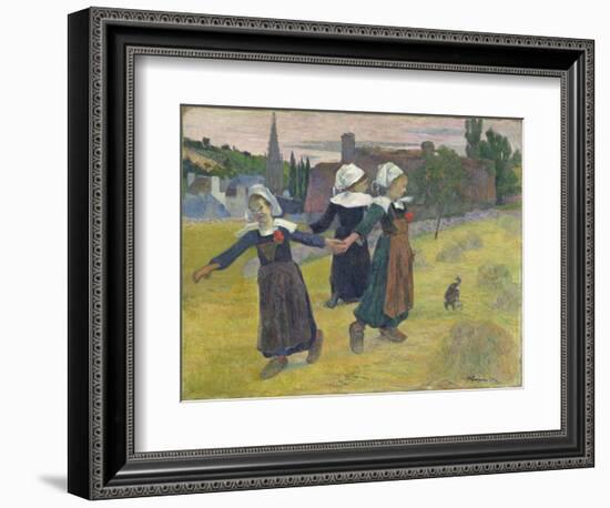 Breton Girls Dancing, Pont-Aven, 1888-Paul Gauguin-Framed Giclee Print