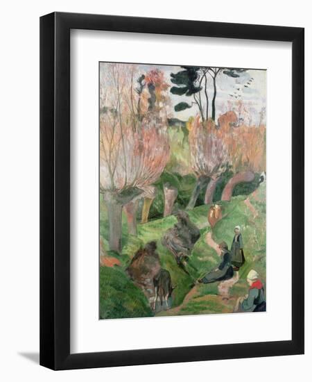 Breton Landscape, 1889-Paul Gauguin-Framed Giclee Print