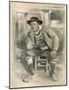 'Breton Peasant', 1903-Mortimer L Menpes-Mounted Giclee Print