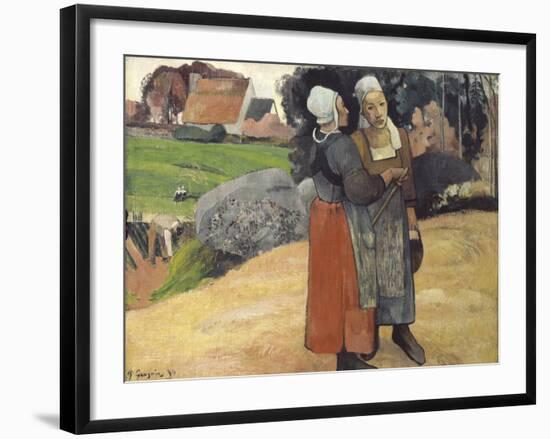 Breton Peasant Women, 1894-Paul Gauguin-Framed Giclee Print