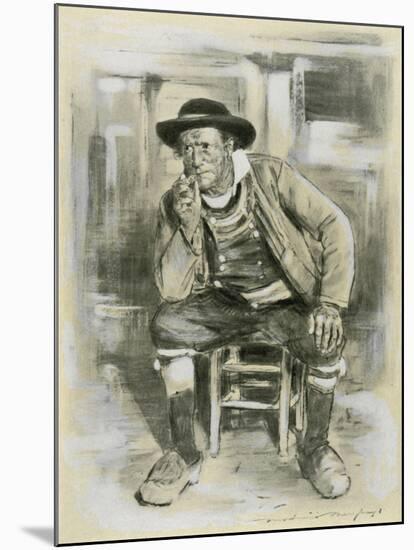 Breton Peasant-Mortimer Ludington Menpes-Mounted Giclee Print