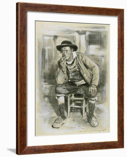 Breton Peasant-Mortimer Ludington Menpes-Framed Giclee Print