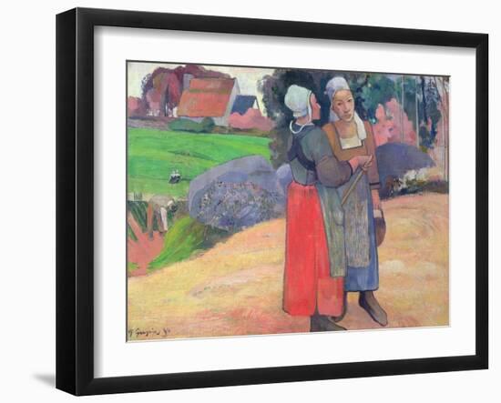 Breton Peasants, 1894-Paul Gauguin-Framed Giclee Print