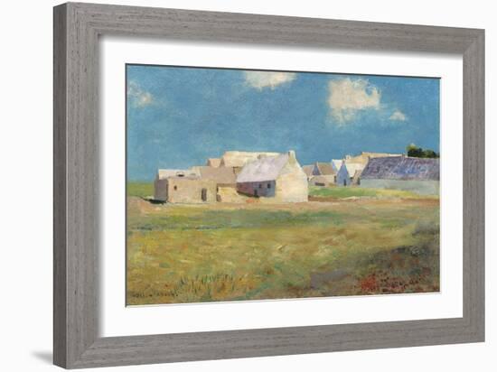 Breton Village, c.1890-Odilon Redon-Framed Giclee Print