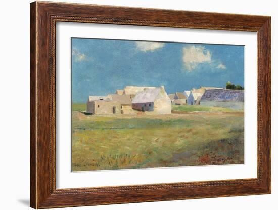 Breton Village, c.1890-Odilon Redon-Framed Giclee Print