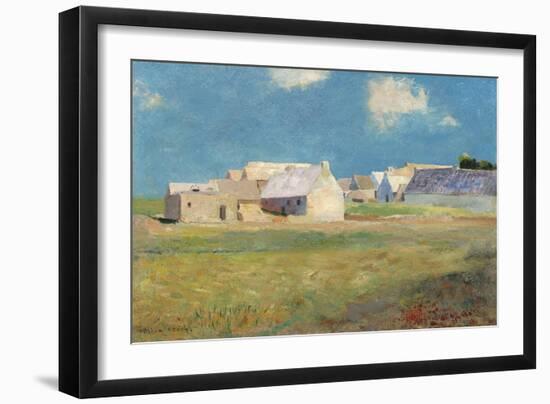 Breton Village, c.1890-Odilon Redon-Framed Giclee Print