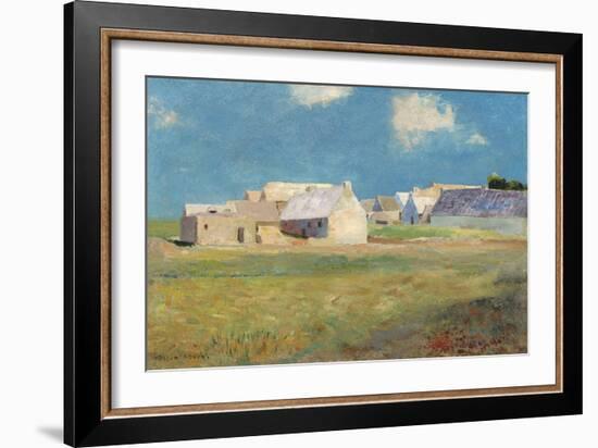 Breton Village, c.1890-Odilon Redon-Framed Giclee Print