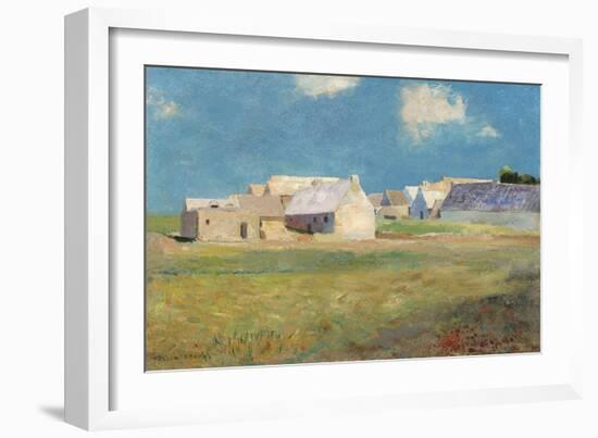 Breton Village, c.1890-Odilon Redon-Framed Giclee Print