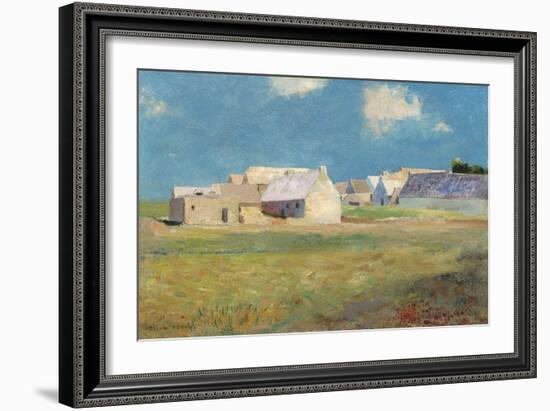 Breton Village, c.1890-Odilon Redon-Framed Giclee Print