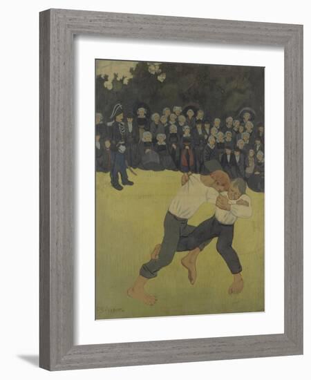 Breton Wrestling, 1890-1891-Paul Sérusier-Framed Giclee Print