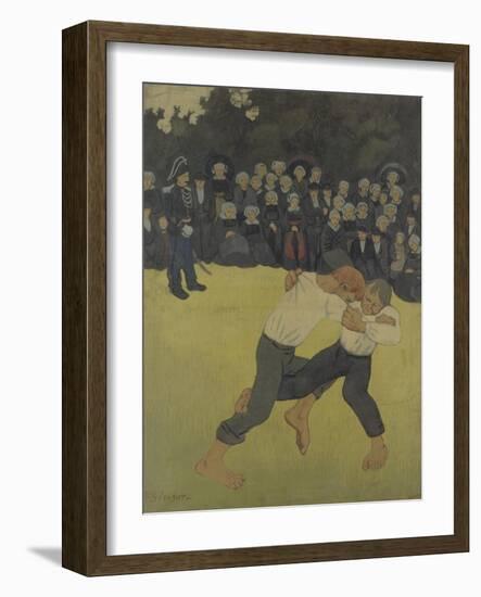 Breton Wrestling, 1890-1891-Paul Sérusier-Framed Giclee Print