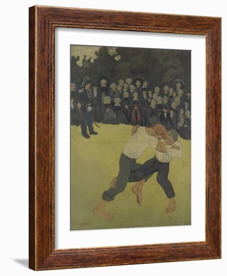 Breton Wrestling, 1890-1891-Paul Sérusier-Framed Giclee Print