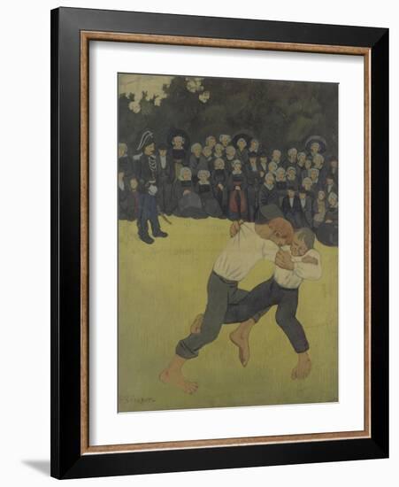 Breton Wrestling, 1890-1891-Paul Sérusier-Framed Giclee Print