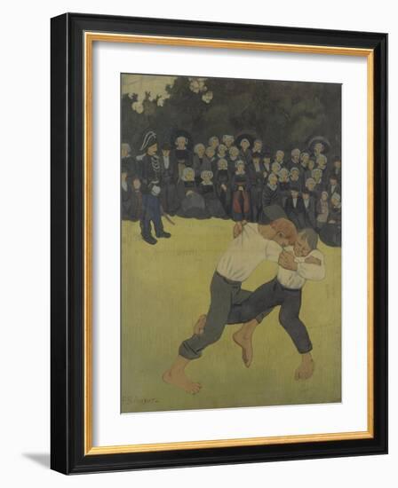 Breton Wrestling, 1890-1891-Paul Sérusier-Framed Giclee Print