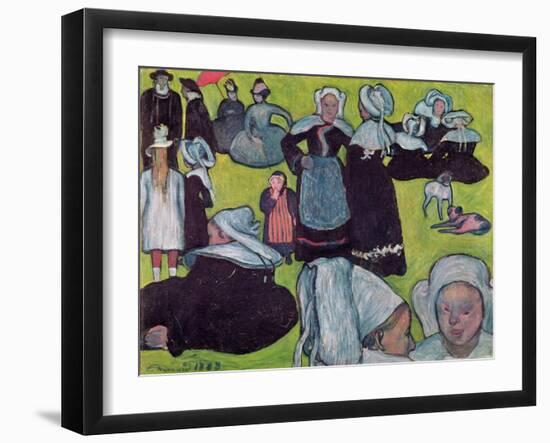 Bretons in a Field Or, the Pardon, 1888-Emile Bernard-Framed Giclee Print