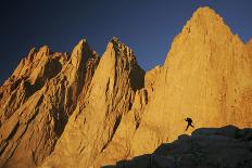 Mount Whitney Glows with Soft Light in an Early Morning in Lone Pine, California-Brett Holman-Photographic Print