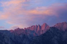 Mount Whitney Glows with Soft Light in an Early Morning in Lone Pine, California-Brett Holman-Premier Image Canvas
