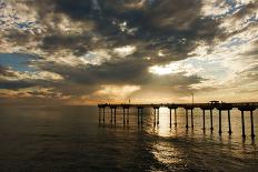 The Ocean Beach Fishing Pier in San Diego, California-Brett Holman-Framed Photographic Print