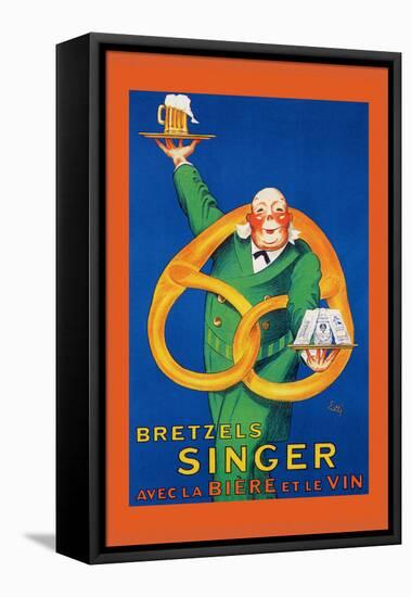 Bretzels Singer, Avec la Biere et la Vin-Lotti-Framed Stretched Canvas