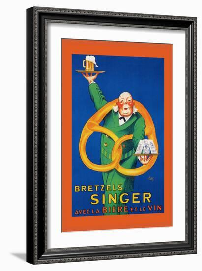 Bretzels Singer, Avec la Biere et la Vin-Lotti-Framed Art Print