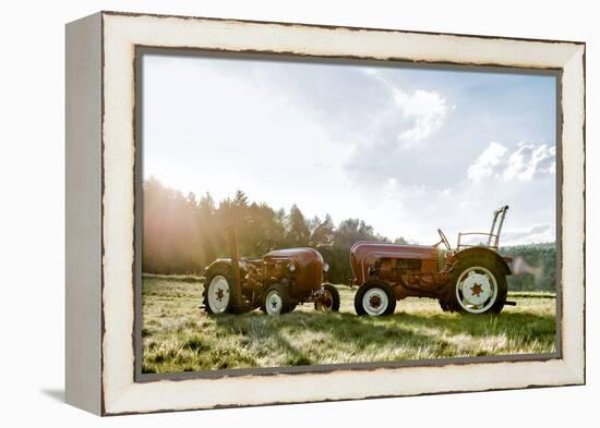 Breuberg, Hessen, Porsche Diesel 308 Super-Bernd Wittelsbach-Framed Premier Image Canvas