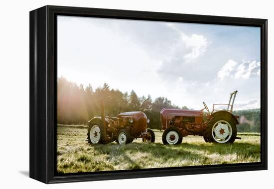 Breuberg, Hessen, Porsche Diesel 308 Super-Bernd Wittelsbach-Framed Premier Image Canvas