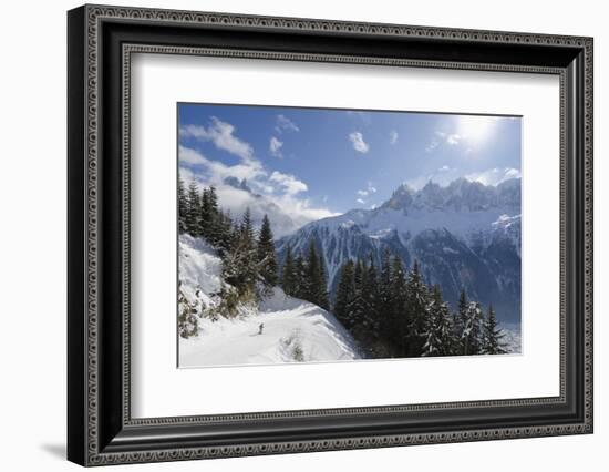 Brevant Ski Area, Aiguilles De Chamonix, Chamonix, Haute-Savoie, French Alps, France, Europe-Christian Kober-Framed Photographic Print