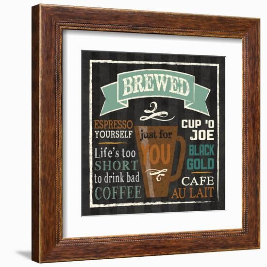 Brew Chalk 2-Melody Hogan-Framed Art Print