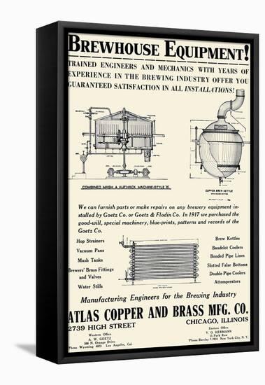 Brewhouse Equipment-null-Framed Stretched Canvas
