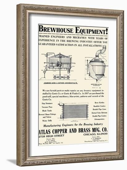 Brewhouse Equipment-null-Framed Art Print