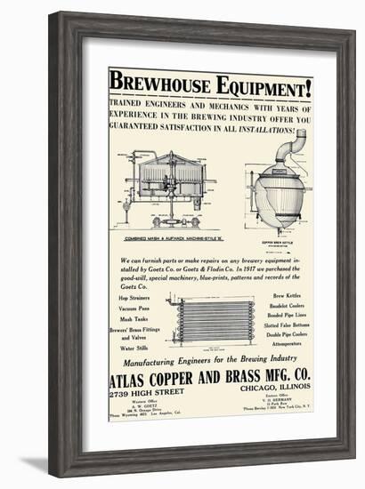 Brewhouse Equipment-null-Framed Art Print