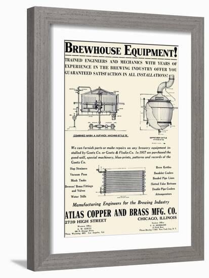 Brewhouse Equipment-null-Framed Art Print