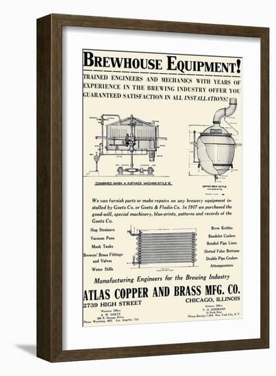 Brewhouse Equipment-null-Framed Art Print