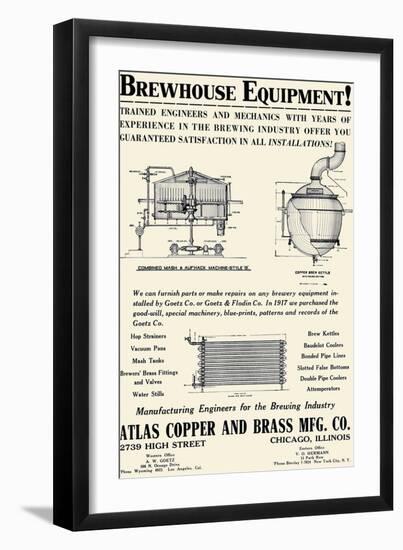 Brewhouse Equipment-null-Framed Art Print