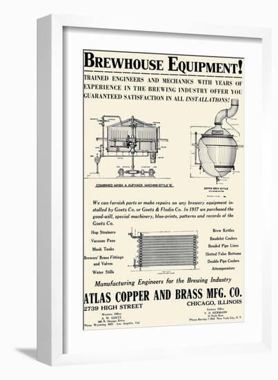 Brewhouse Equipment-null-Framed Art Print
