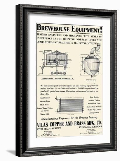 Brewhouse Equipment-null-Framed Art Print