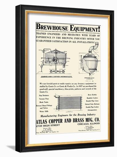 Brewhouse Equipment-null-Framed Art Print