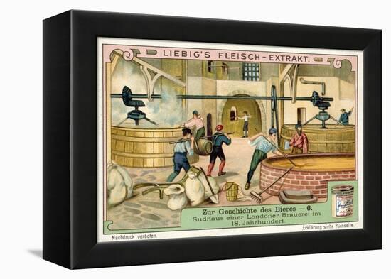 Brewhouse of a London Brewery, 18th Century-null-Framed Premier Image Canvas