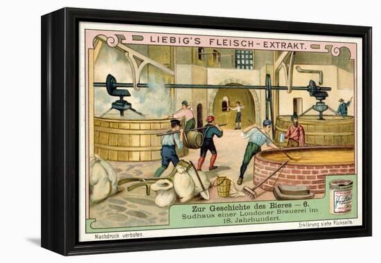 Brewhouse of a London Brewery, 18th Century-null-Framed Premier Image Canvas