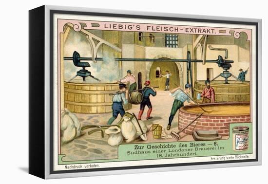 Brewhouse of a London Brewery, 18th Century-null-Framed Premier Image Canvas