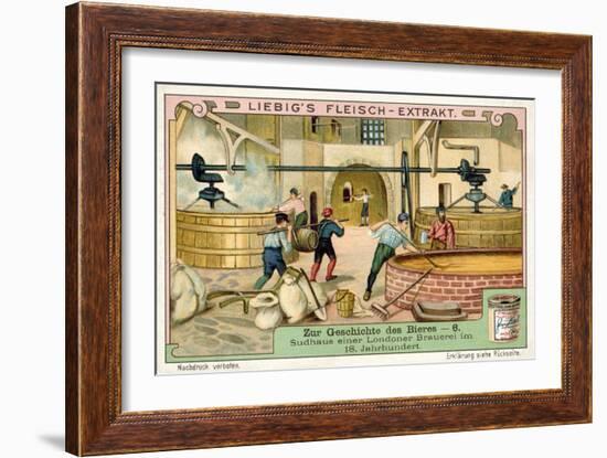 Brewhouse of a London Brewery, 18th Century-null-Framed Giclee Print