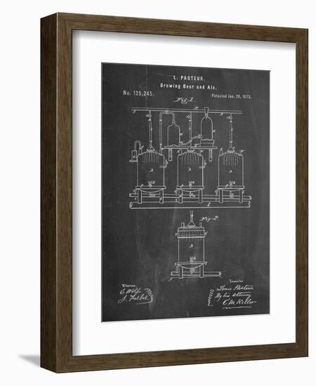 Brewing Beer Patent-null-Framed Premium Giclee Print