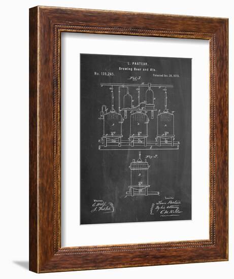 Brewing Beer Patent-null-Framed Art Print