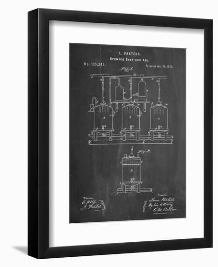 Brewing Beer Patent-null-Framed Art Print