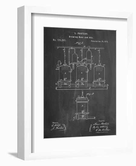 Brewing Beer Patent-null-Framed Art Print