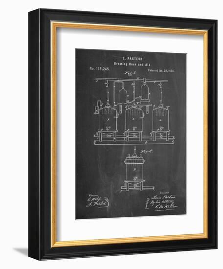 Brewing Beer Patent-null-Framed Art Print