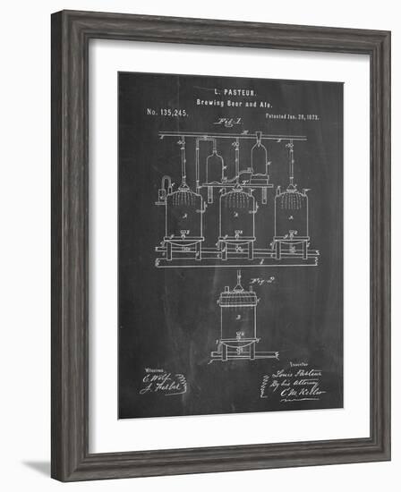 Brewing Beer Patent-null-Framed Art Print