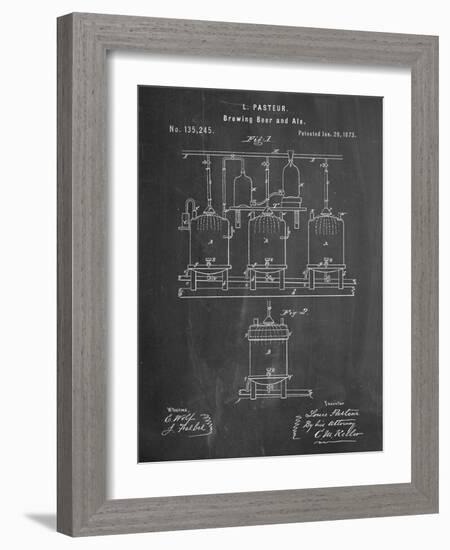 Brewing Beer Patent-null-Framed Art Print