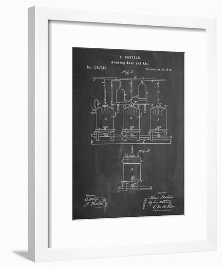 Brewing Beer Patent-null-Framed Art Print